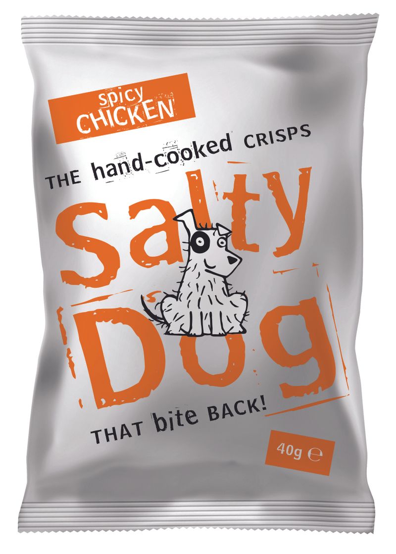 Spicy Chicken Salty Dog Crisps  - 30 x 40g bags (NEW FLAVOUR)